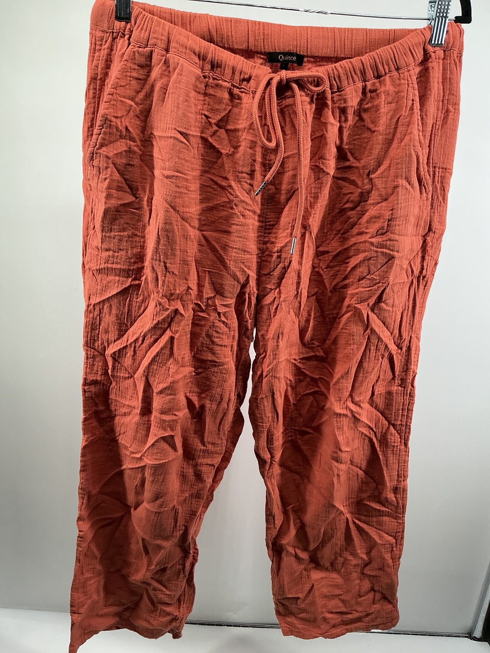100% Organic Cotton Gauze Straight Leg Pants